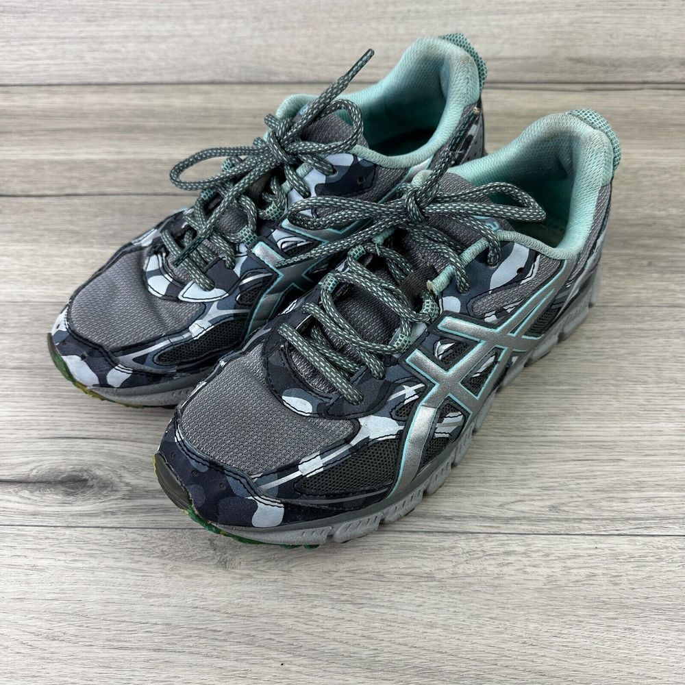 asics gel scram 3 stone gray running shoes size 9.5